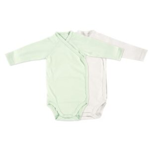 Alvi® Langarmbody 2er Pack mint + weiß