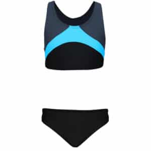 Aquarti Mädchen Sport Bikini Racerback Bustier & Bikinislip blau