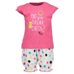 BLUE SEVEN Girls 2er Set T-Shirt + Shorts Pink Original