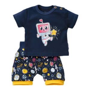 Baby Sweets 2tlg Set Shirt + Hose Glücksstern blau