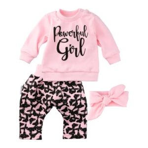 Baby Sweets 3tlg Set Shirt + Hose + Mütze Lieblingsstücke schwarz rosa