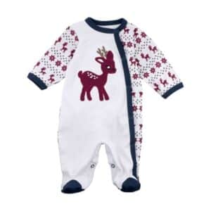 Baby Sweets Schlafanzug Little Reindeer blau rot weiß