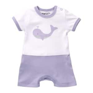 Baby Sweets Strampler Baby Wal weiß lavendel