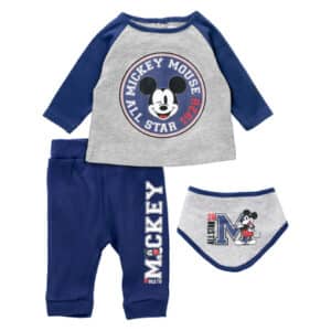 Disney 3tlg Set Disney blau grau