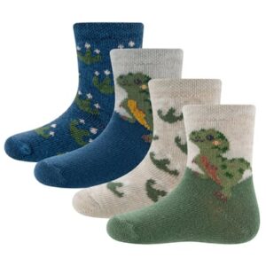 Ewers Socken 4er Pack Dino beige-blau