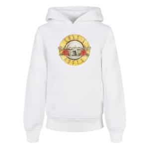 F4NT4STIC Basic Kids Hoodie Guns 'n' Roses Vintage Classic Logo Black weiß