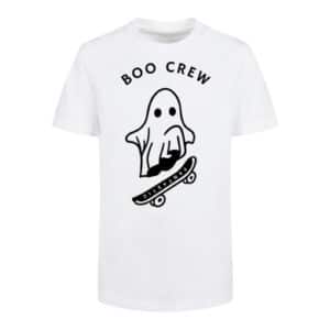 F4NT4STIC Basic Kids Tee Boo Crew Halloween weiß