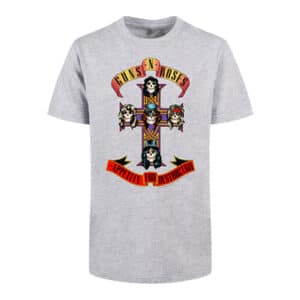 F4NT4STIC Basic Kids Tee Guns 'n' Roses Appetite For Destruction heathergrey