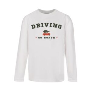 F4NT4STIC Longsleeve Shirt Driving Home Weihnachten weiß