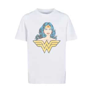 F4NT4STIC T-Shirt DC Comics Superhelden Wonder Woman Gaze weiß