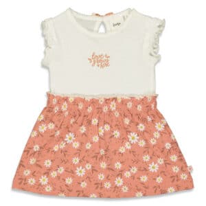 Feetje Shirtkleid Have A Nice Daisy Terra Pink