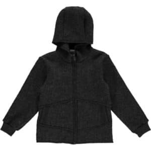 Fred's World Fleecejacke aus Wollwalk Dark grey melange