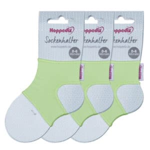 Hoppediz Babysocken Sockenhalter 3-er Set grün