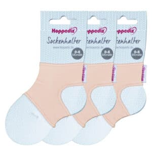 Hoppediz Babysocken Sockenhalter 3-er Set rose