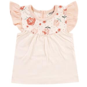 JACKY T-Shirt MIDSUMMER off-white/ rosa gemustert