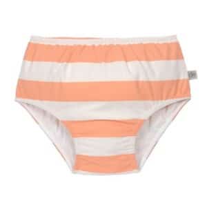 LÄSSIG Schwimmwindel Block Stripes weiß rosa orange