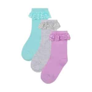 MINOTI 3er-Pack Socken Lila