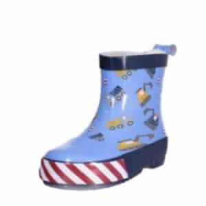 Playshoes Gummistiefel Halbschaft Baustelle blau