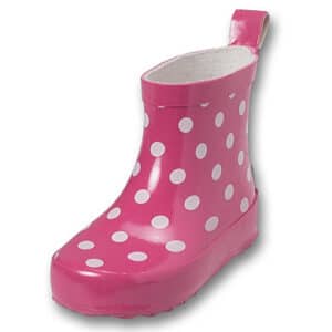 Playshoes Gummistiefel Halbschaft Punkte pink