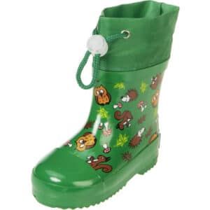 Playshoes Gummistiefel Waldtiere gefüttert grün