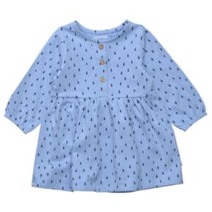 STACCATO Kleid baby blue gemustert