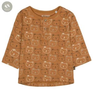 STACCATO Shirt camel gemustert