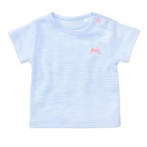 STACCATO T-Shirt light blue melange gestreift