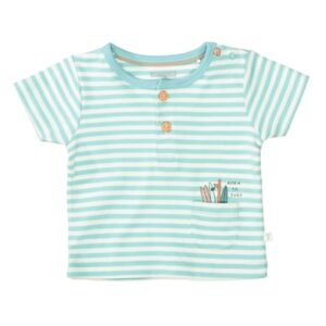 Staccato T-Shirt water blue gestreift