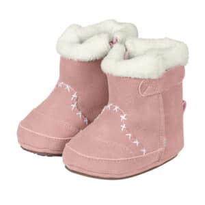 Sterntaler Stiefel Nubuk Teddyflausch geranie