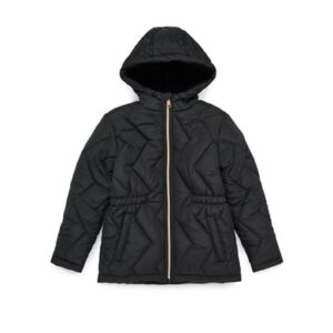 Threadgirls Winterjacke THB Quilted Hooded Jacket Ziggy Black