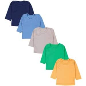 TupTam Baby Jungen Langarmshirt 5er Pack grün/blau