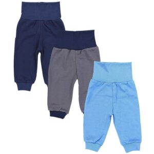 TupTam Baby Jungen Lange Pumphose 3er Pack grau