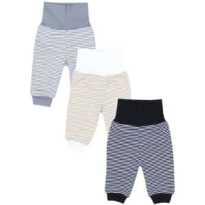 TupTam Baby Jungen Lange Pumphose 3er Pack grau/beige