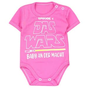 TupTam Baby Kurzarm Body mit Spruch pink