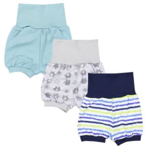 TupTam Baby Kurze Sommershorts 3er Pack grau/grün