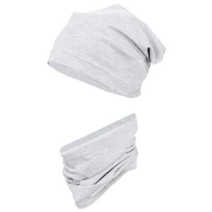 TupTam Kinder Beanie Mütze Schlauchschal Set grau