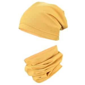 TupTam Kinder Beanie Mütze Schlauchschal Set sand