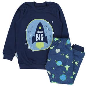 TupTam Kinder Jungen Pyjama Set Langarm 2-teilig blau/grün