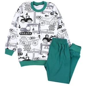 TupTam Kinder Jungen Pyjama Set Langarm 2-teilig grün