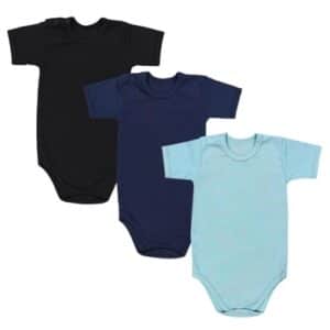 TupTam Kinder Unisex Kurzarm Body 3er Set blau