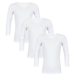 TupTam Kinder Unisex Unterhemd Langarm 3er Pack weiß