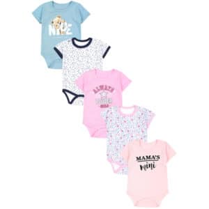 TupTam Mädchen Baby Body Kurzarm 5er Pack mint