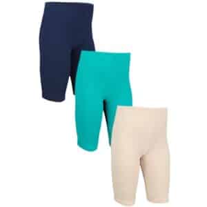 TupTam Mädchen Leggings Kurz Radlerhose 3er Pack dunkelgrün