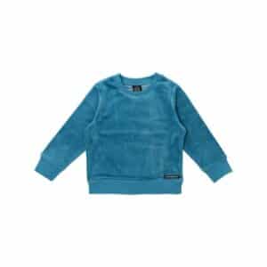 Villervalla Pullover Velours blau