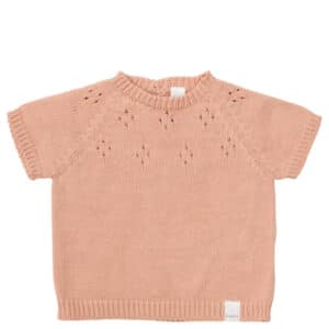 koeka Babypullover mit kurzen Ärmeln Florin Pfirsichrosa