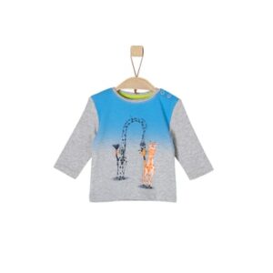 s.Oliver Boys Langarmshirt light grey melange