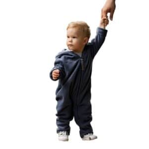 Hoppediz Overall Fleece-Overall mit Umschlagbündchen ocean