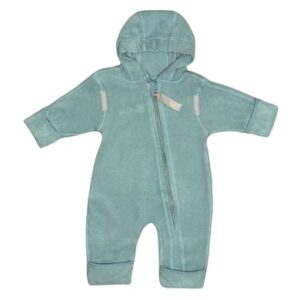 Hoppediz Overall Bio-Baumwollfleece Overall mit Umschlagbündchen Polarblau