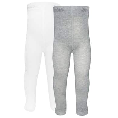 Ewers Strumpfhose 2er-Pack Uni sweater grau melange