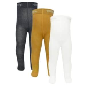 Ewers Strumpfhose Uni 3er Pack latte/honig/anthrazit